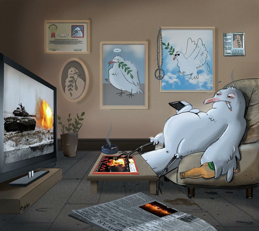 Iranian Artist Criticizes Modern Society With Thought-Provoking Illustrations (53 Pics)