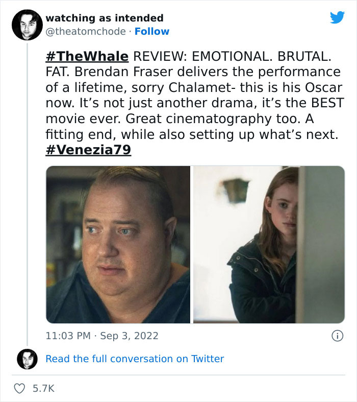 Brendan Fraser Moved To Tears After “The Whale” Premiere Leads To A 6-Minute Standing Ovation Brendan Fraser Moved To Tears After “The Whale” Premiere Leads To A 6-Minute Standing Ovation