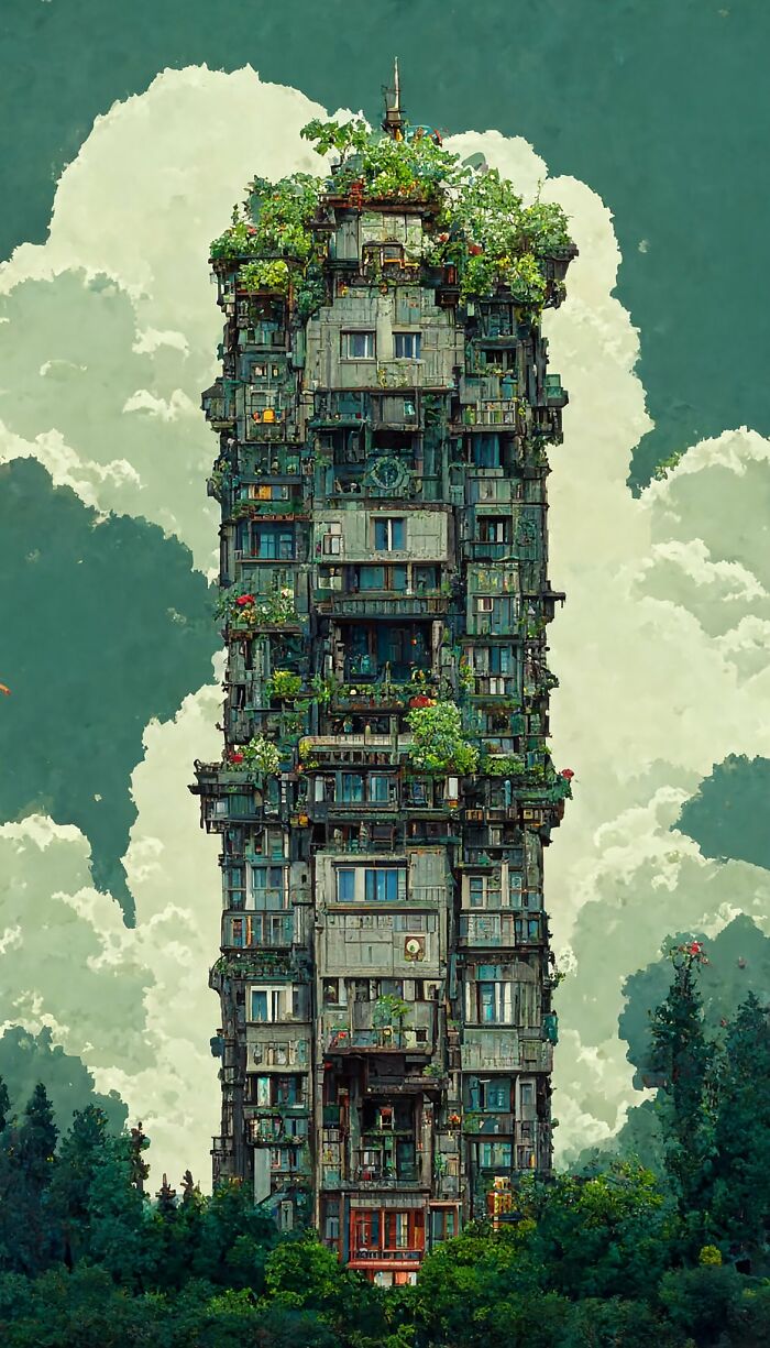 With The Help Of Neural Network, Artist Creates Buildings In Various Styles