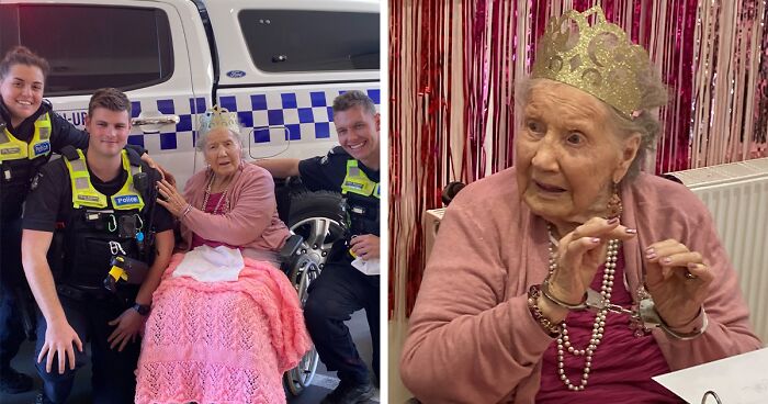Law-Abiding Woman Has Wish Of Being Arrested Come True On Her 100th Birthday, And The Internet Is In Stitches