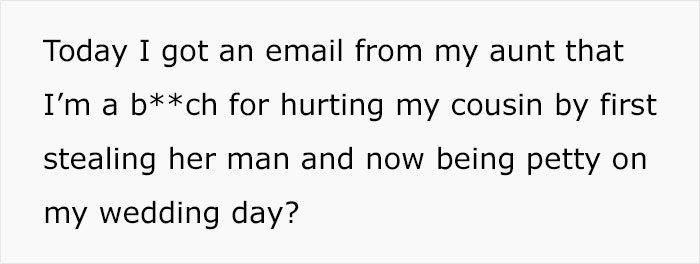 Woman Wears Red Dress To Cousin's Wedding To Show That She Slept With The Groom First, But The Bride Outsmarts Her Woman Wears Red Dress To Cousin's Wedding To Show That She Slept With The Groom First, But The Bride Outsmarts Her