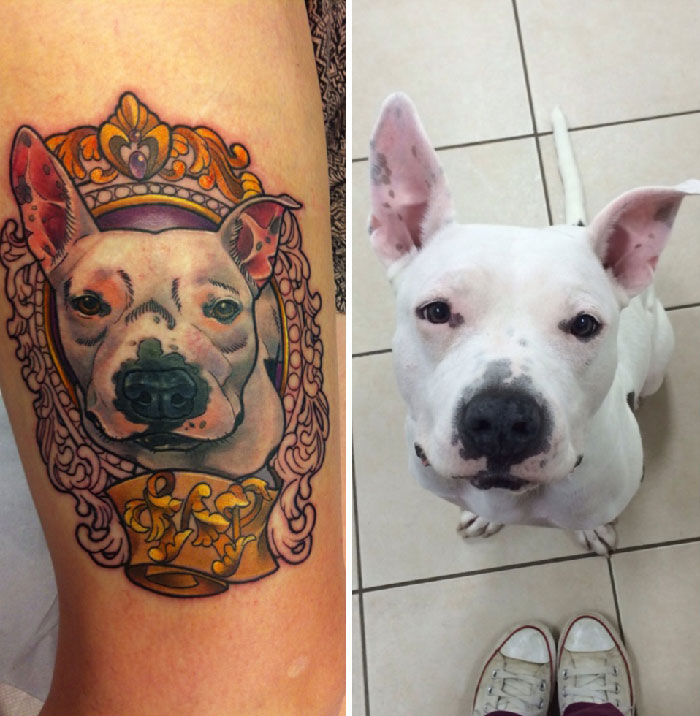 Dogs portrait tattoo