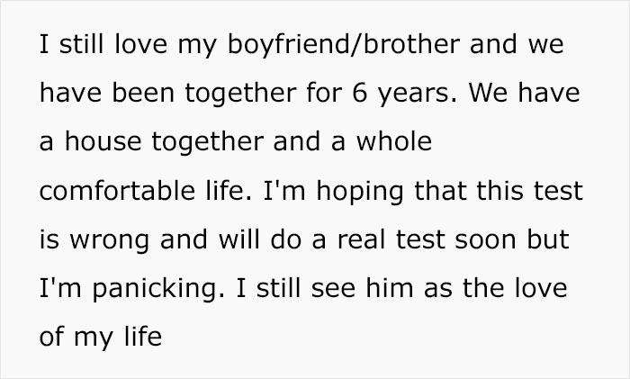 30 Y.O. Woman Takes DNA Test For Fun Only To Discover Her Long-Term Boyfriend Is Her Full Sibling