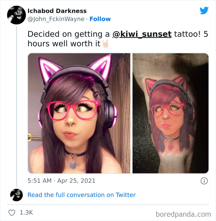 Getting A Bad Tattoo Of An Egirl Might Be The 2021 Version Of Hitting Rock Bottom