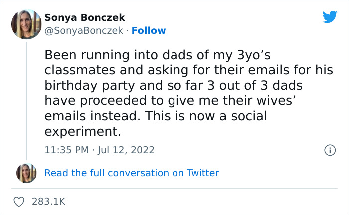 Tweet Showing How Moms Are Still Considered To Be The Default Parent Went Viral With 283k Likes Tweet Showing How Moms Are Still Considered To Be The Default Parent Went Viral With 283k Likes