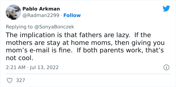 Tweet Showing How Moms Are Still Considered To Be The Default Parent Went Viral With 283k Likes