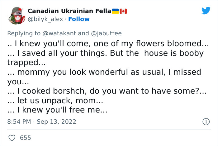 Ukrainian Soldier Embraces His Mother After Liberating Her Town From Russian Occupation Ukrainian Soldier Embraces His Mother After Liberating Her Town From Russian Occupation