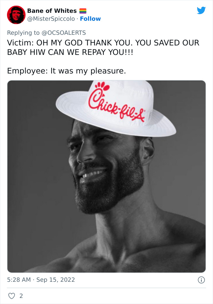 Heroic Chick-Fil-A Worker Tackles Man Attempting To Carjack Woman’s Car With Baby Inside Heroic Chick-Fil-A Worker Tackles Man Attempting To Carjack Woman’s Car With Baby Inside