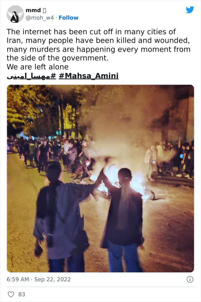 Women Burn Hijabs, Cut Their Hair As Protests Spread In Iran After The Death Of Mahsa Amini Women Burn Hijabs, Cut Their Hair As Protests Spread In Iran After The Death Of Mahsa Amini