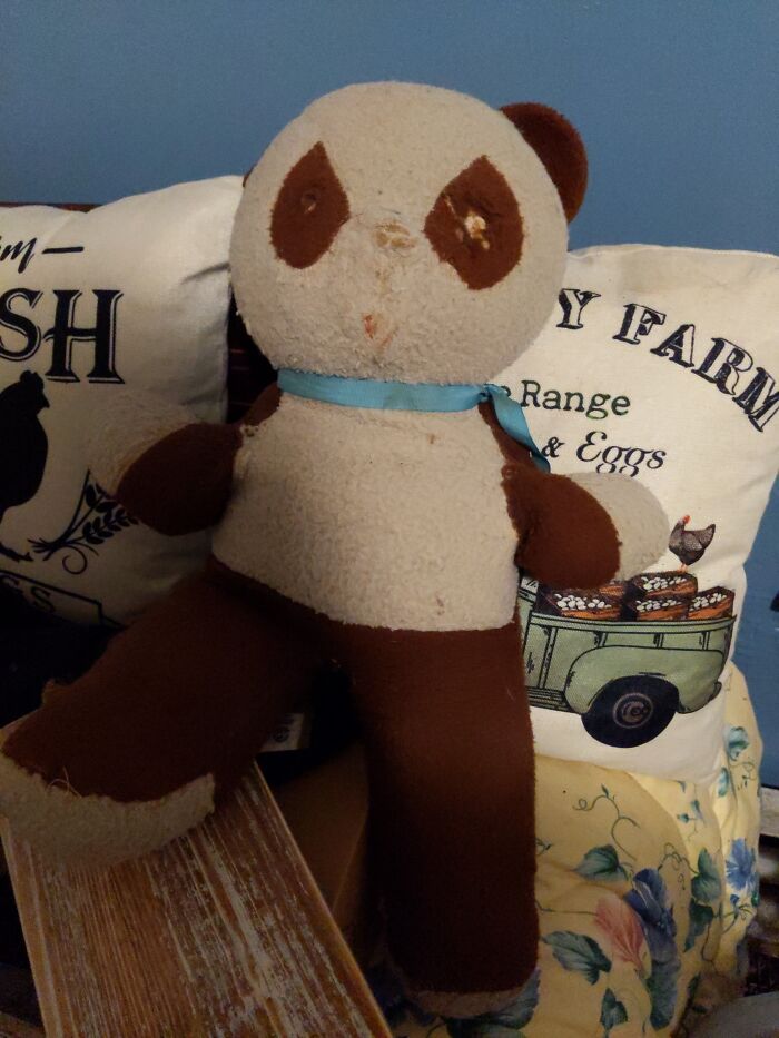 My Stuffed Bear That My Sister Gave Me For Christmas When I Was 5