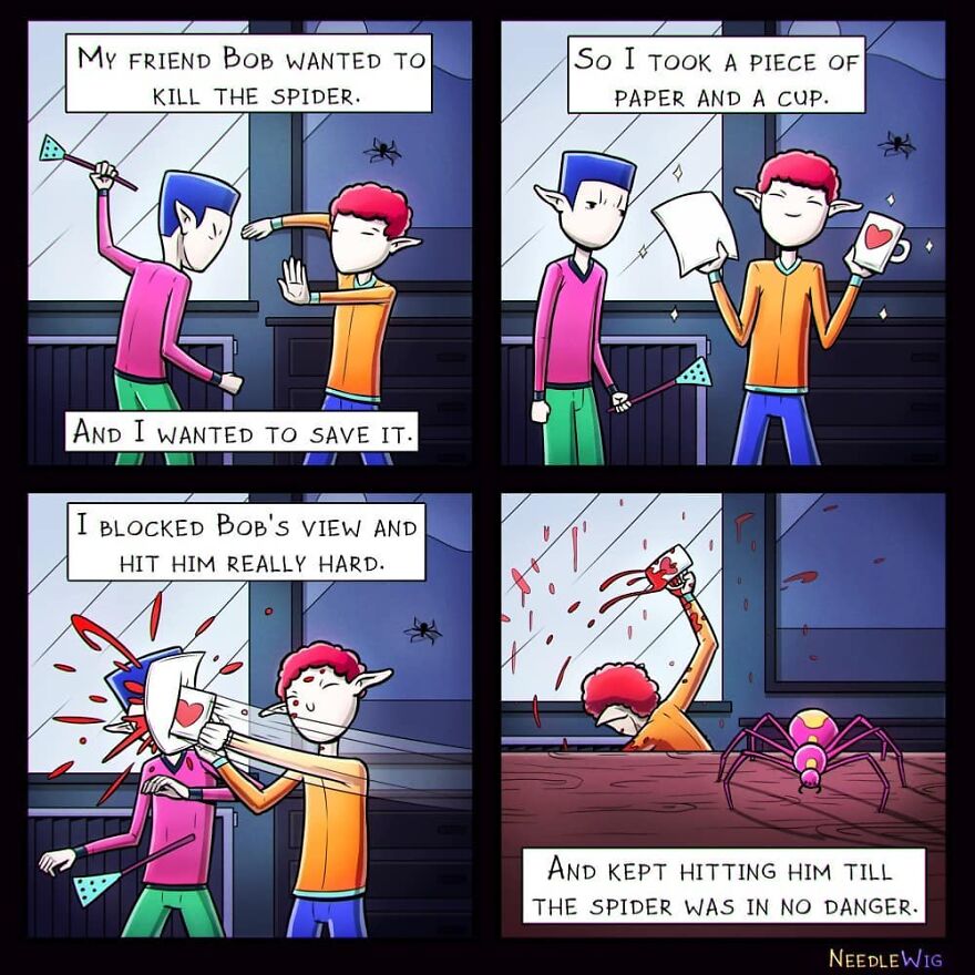 Artist Makes Dark Humor Comics That Explore The Most Cursed Desires (49 New Pics)