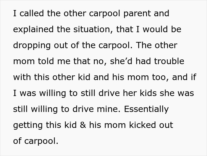 “AITA For Leaving A Carpool Kid Behind And Getting Him Kicked Out Of The Carpool?”