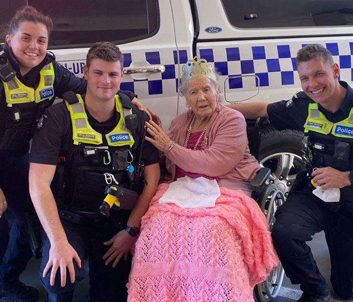 Law-Abiding Woman Has Wish Of Being Arrested Come True On Her 100th Birthday, And The Internet Is In Stitches