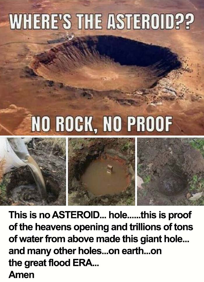 This Is No Asteroid Hole