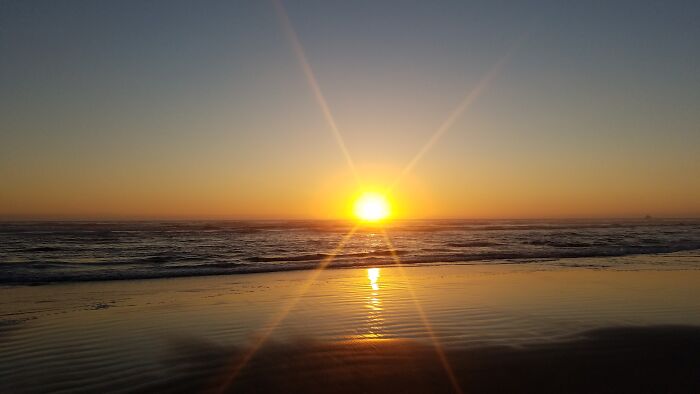 Sunset At Cannon Beach. I Don't Know If This Is The One I Took With My Camera, Or If I Took It With My Old Phone
