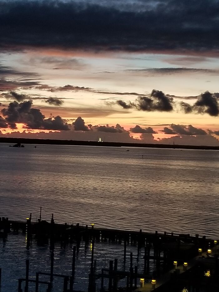 From Titusville Waiting For Artemis I To Launch. She Didn't Launch, But The Sunrise Was Magnificent