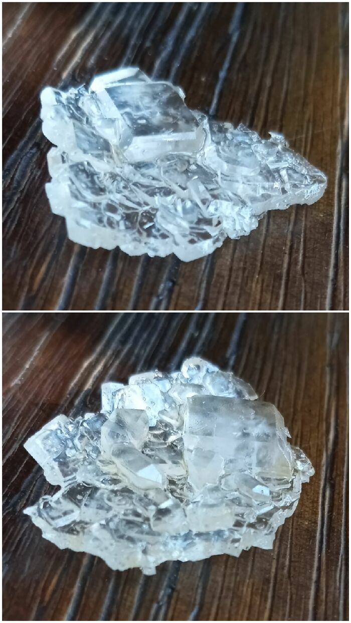 Crystals From The Bottom Of A Maple Syrup Bottle