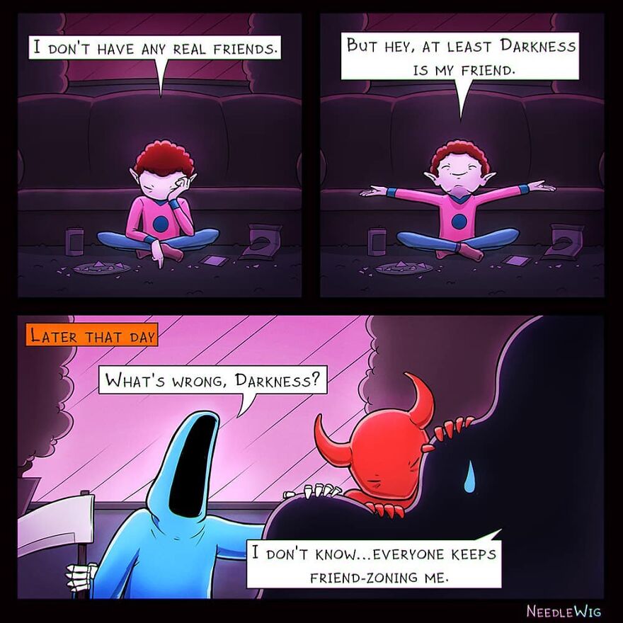 Artist Makes Dark Humor Comics That Explore The Most Cursed Desires (49 New Pics)