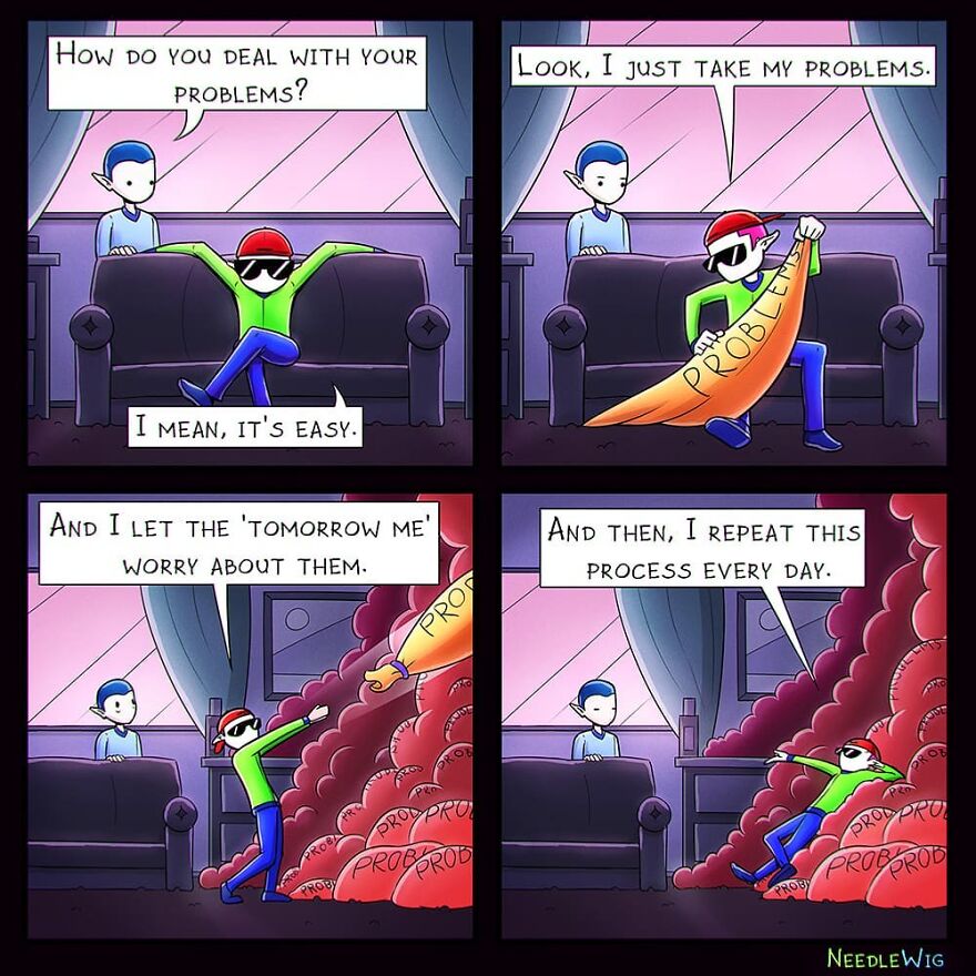 Artist Makes Dark Humor Comics That Explore The Most Cursed Desires (49 New Pics)