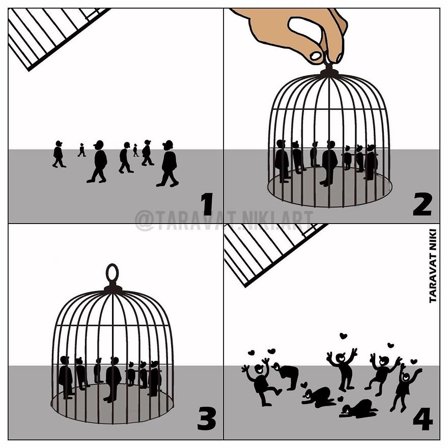 Iranian Artist Criticizes Modern Society With Thought-Provoking Illustrations (53 Pics)