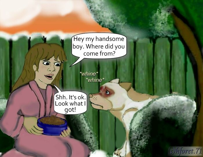 My Animal Comic Introducing A Pitbull Character Named “King”, Part 2 (8 Pics)