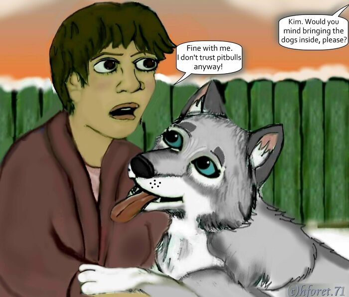 My Animal Comic Introducing A Pitbull Character Named “King”, Part 2 (8 Pics)