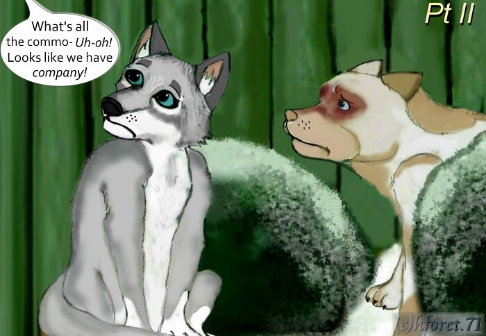 My Animal Comic Introducing A Pitbull Character Named “King”, Part 2 (8 Pics)