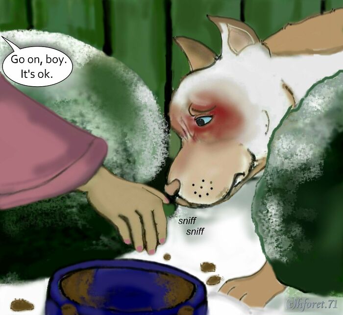 My Animal Comic Introducing A Pitbull Character Named “King”, Part 2 (8 Pics)