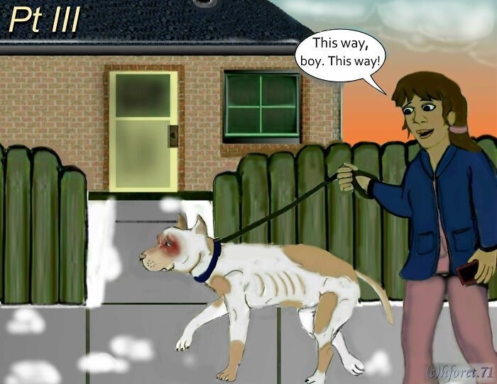 My Animal Comic Introducing A Pitbull Character Named “King”, Part 3 (7 Pics)