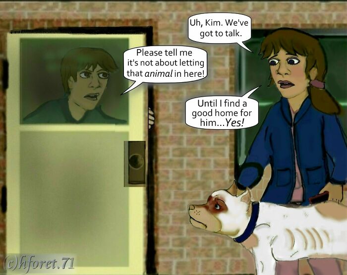 My Animal Comic Introducing A Pitbull Character Named “King”, Part 3 (7 Pics)