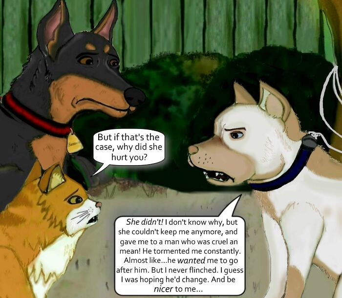 My Animal Comic Introducing A Pitbull Character Named “King”, Part 4 (12 Pics)