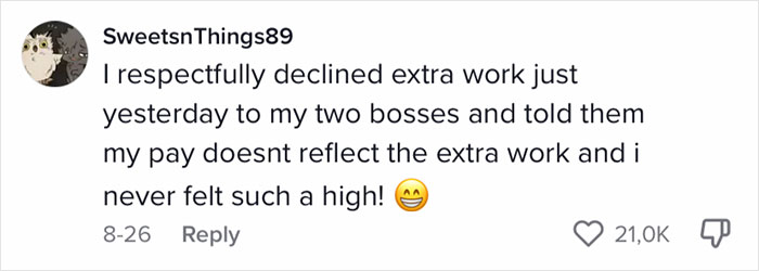 TikTok's hilarious take on the importance of setting boundaries at work went viral with nearly 12 million views.