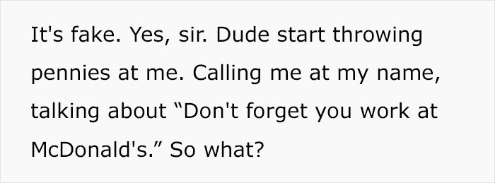 Not Only Does This Customer Try To Pay With A Fake $50 Bill, But Berates The McDonald’s Worker Who Doesn’t Accept It Not Only Does This Customer Try To Pay With A Fake $50 Bill, But Berates The McDonald’s Worker Who Doesn’t Accept It