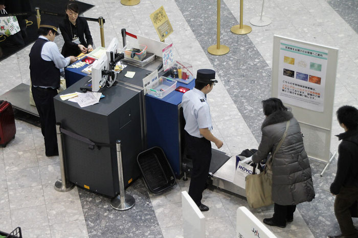 Security check in the airport
