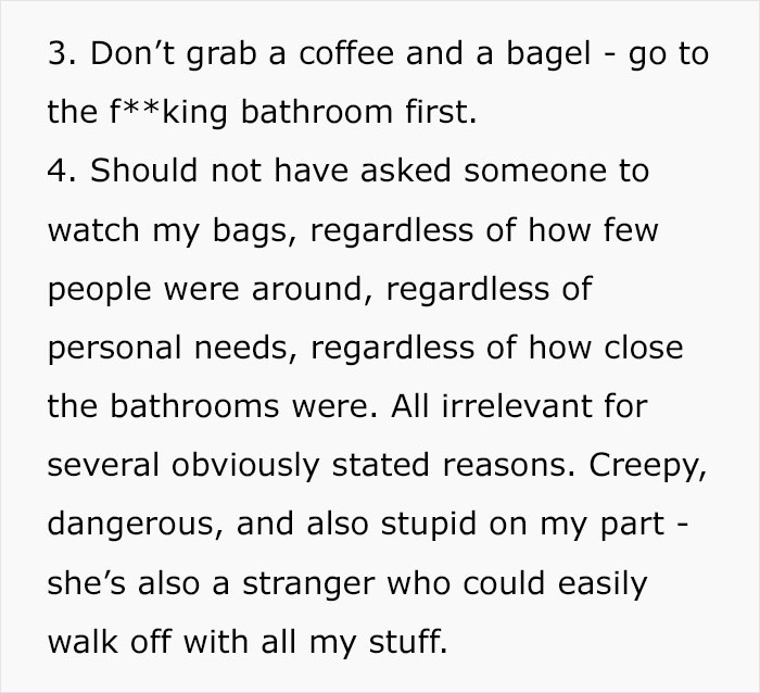 Man Is Puzzled That A Woman Turned Down His Request To Watch His Belongings At The Airport While He Uses The Restroom Man Is Puzzled That A Woman Turned Down His Request To Watch His Belongings At The Airport While He Uses The Restroom