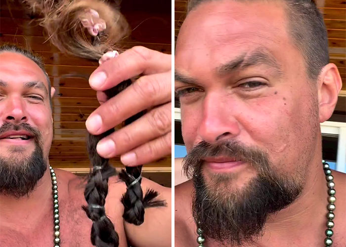 Jason Momoa Shaves Off His Iconic Long Hair In Protest Against Single-Use Plastics Jason Momoa Shaves Off His Iconic Long Hair In Protest Against Single-Use Plastics