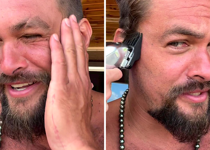 Jason Momoa Shaves Off His Iconic Long Hair In Protest Against Single-Use Plastics Jason Momoa Shaves Off His Iconic Long Hair In Protest Against Single-Use Plastics