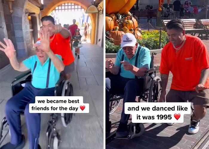 Young Man Asks 100-Year-Old Veteran To Go To Disneyland With Him