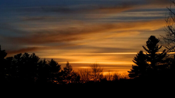 Sunset In The Pocono Mountains Of Pennsylvania, USA