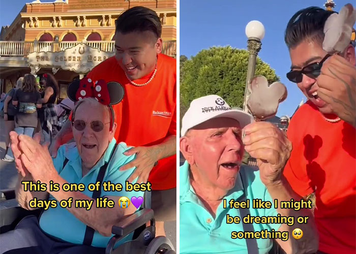 Young Man Asks 100-Year-Old Veteran To Go To Disneyland With Him