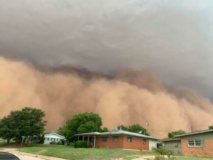 This Is An Intense Dust Storm Usually Carried By A Weather Front. The One That Hit Near My Hometown A Few Days Ago