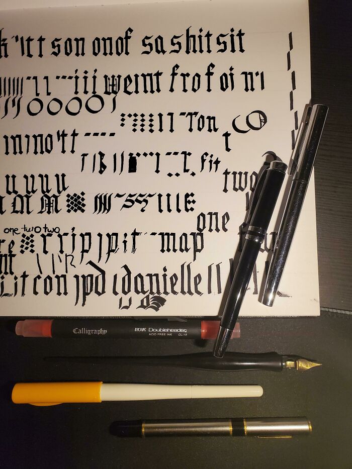 Randomly Scrolling Through Caligraphy At 1am And Thinking, Hmm That Looks Cool Maybe Worth Trying