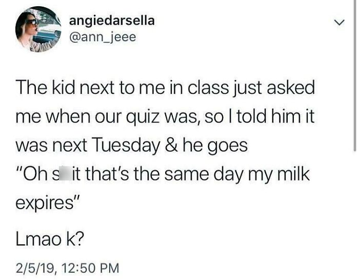 Weird Milk, But Ok Quiz Score