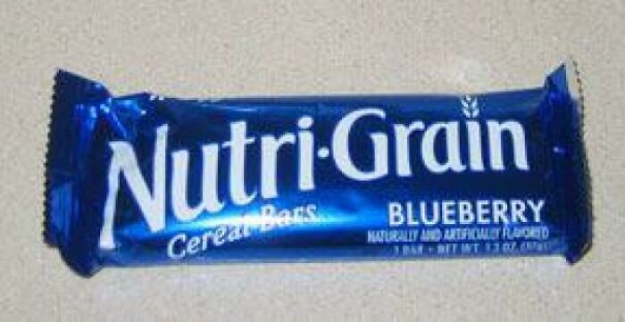 When Nutri Grain Wrappers Used To Be A Single Shiny Color Matching Their Flavor