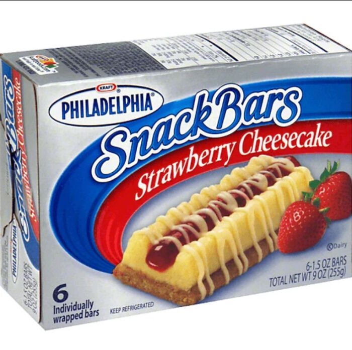 Philadelphia Snack Bars - Strawberry Cheese Cake - Please Bring These Back!