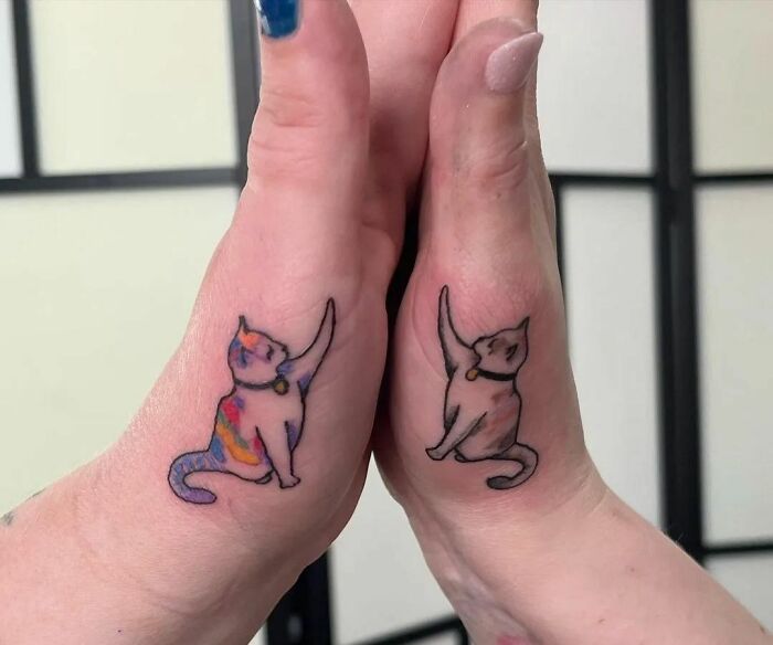 Matching Cat Tattoos