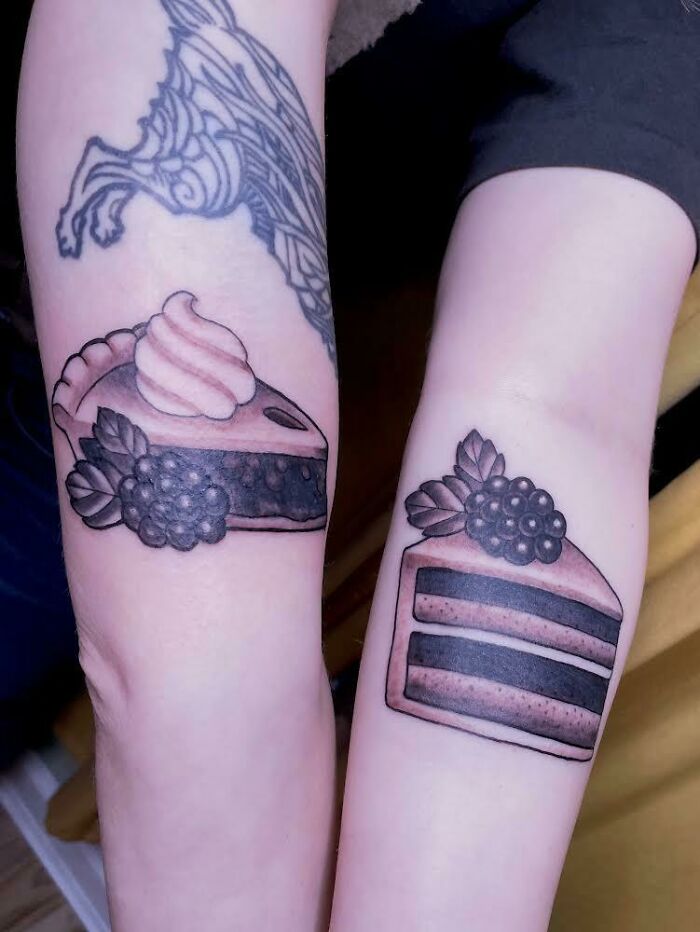 Blackberry dessert best friend tattoos