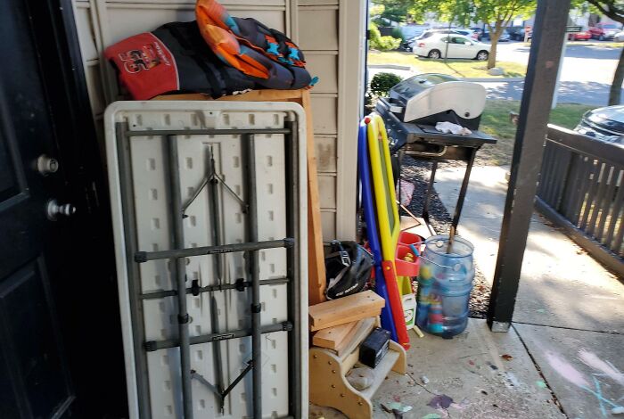 Have A Shared Doorstep With My Neighbors. They Seem To Think This Is Okay