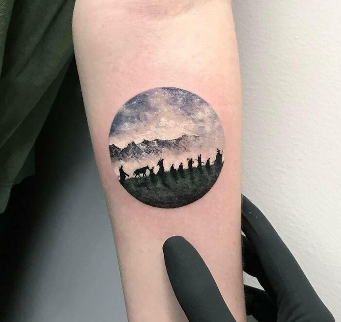 lord of the rings tattoo on forearm