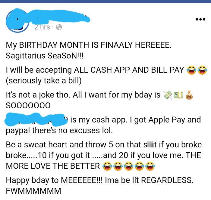 Another Birthday Beggar